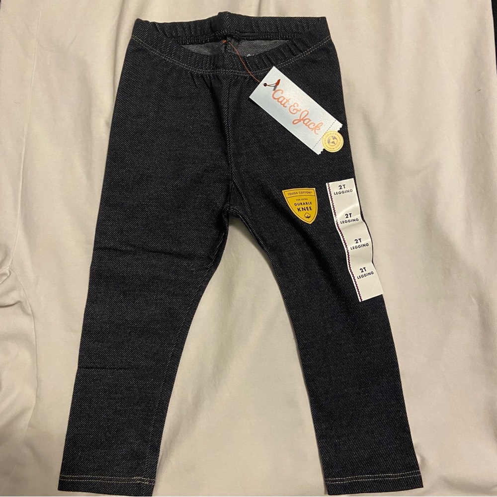 Toddler Leggings - Cat and Jack - 2T - Faux Denim - bundle!